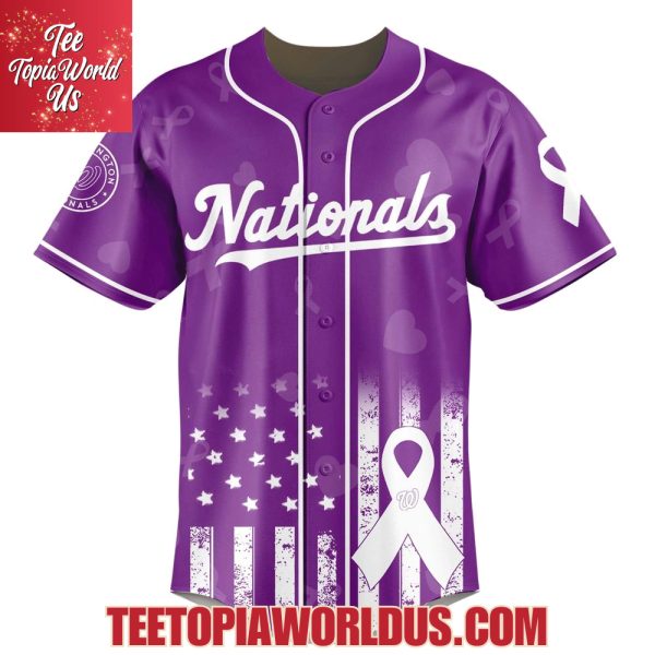 Washington Nationals x Domestic Violence Awareness Month 2025 Jersey