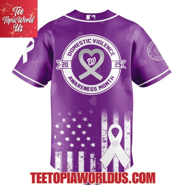 Washington Nationals x Domestic Violence Awareness Month 2025 Jersey