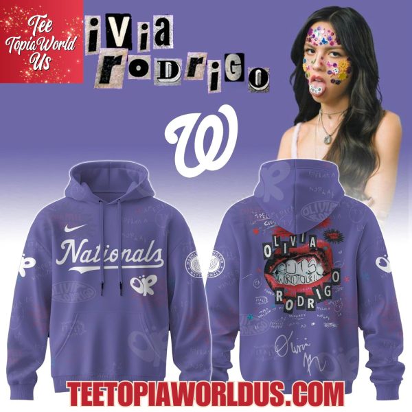 Washington Nationals x Olivia Rodrigo GUTS World Tour 2025 Hoodie