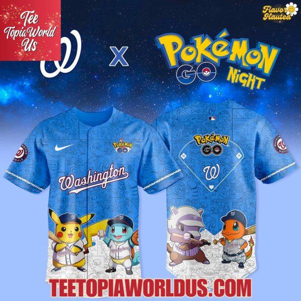 Washington Nationals x Pokémon GO Night Jersey