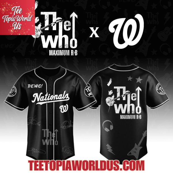 Washington Nationals x The Who The Song Is Over North American Farewell Tour Jersey