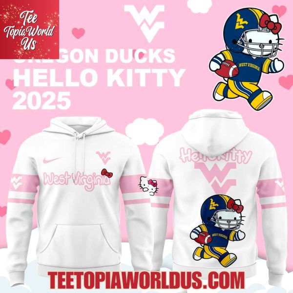 West Virginia Mountaineers Hello Kitty 2025 Hoodie