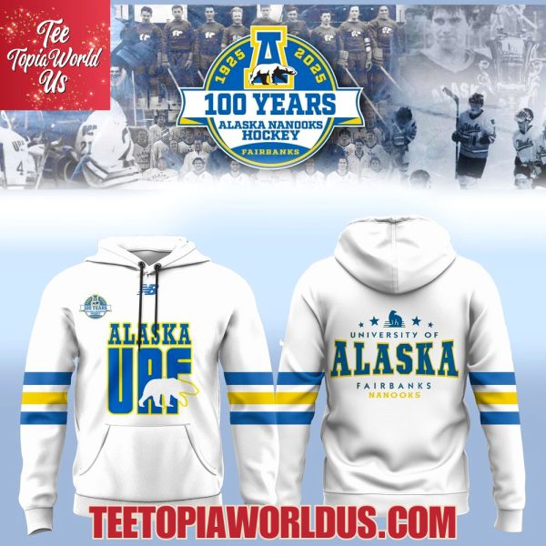 Alaska Nanooks Hockey 100th Anniversary Commemorative Hoodie