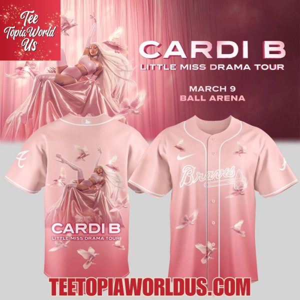 Atlanta Braves x Cardi B Little Miss Drama Tour Jersey