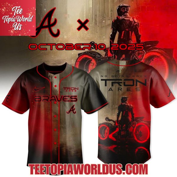 Atlanta Braves x Tron Ares 2025, October 10 Jersey