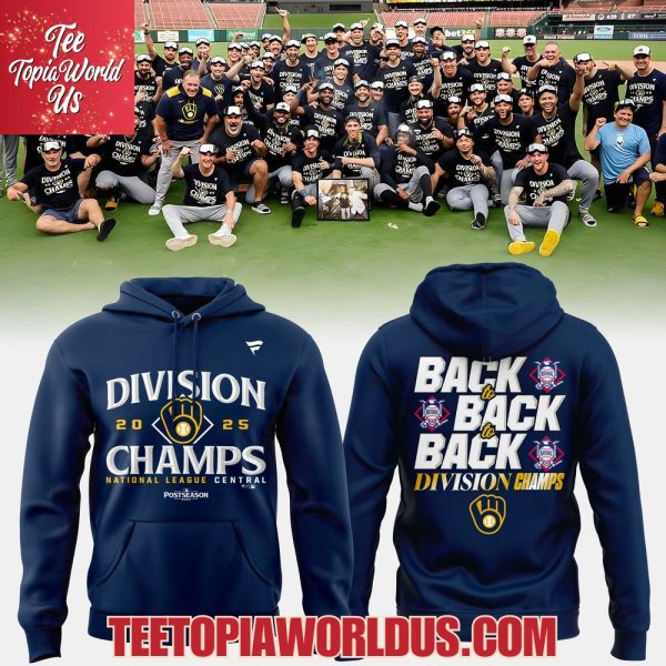 Back To Back To Back Divis Milwaukee Brewers T-Shirt, Hoodie