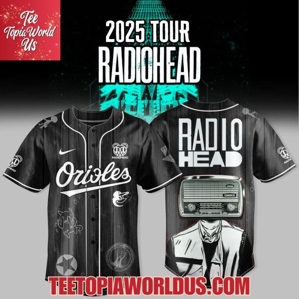 Baltimore Orioles x Radiohead 2025 Tour Merch Jersey