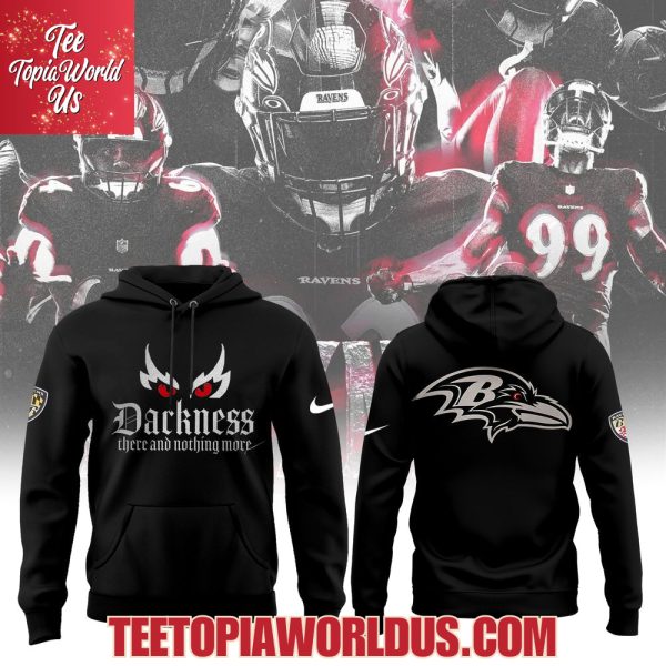 Baltimore Ravens 2025 Merch Darkness Hoodie