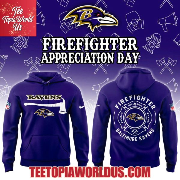 Baltimore Ravens Firefighter Appreciation Day Hoodie