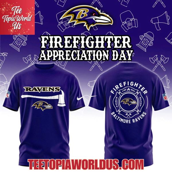 Baltimore Ravens Firefighter Appreciation Day Hoodie
