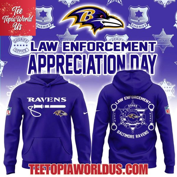 Baltimore Ravens Law Enforcement Appreciation Day Hoodie