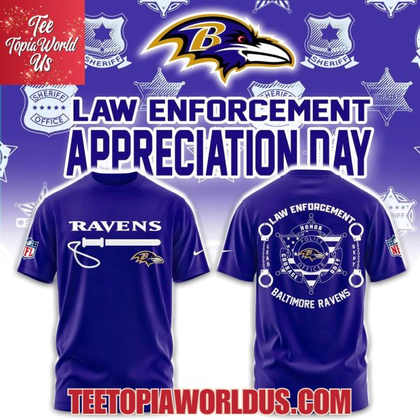 Baltimore Ravens Law Enforcement Appreciation Day Hoodie