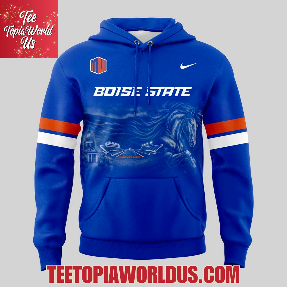 Boise State Broncos football in The Blue and Idaho state Hoodie Boise State Broncos football in The Blue and Idaho state Hoodie