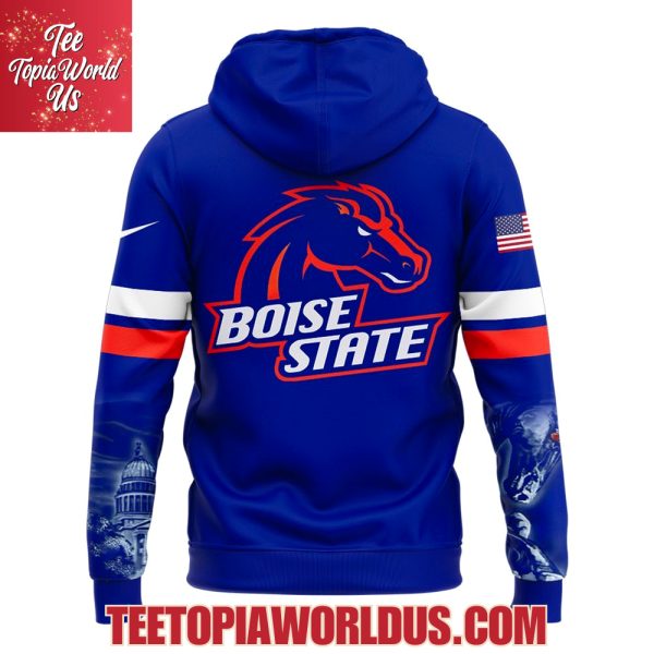 Boise State Football Helmet Inspired By The 2025 Hoodie