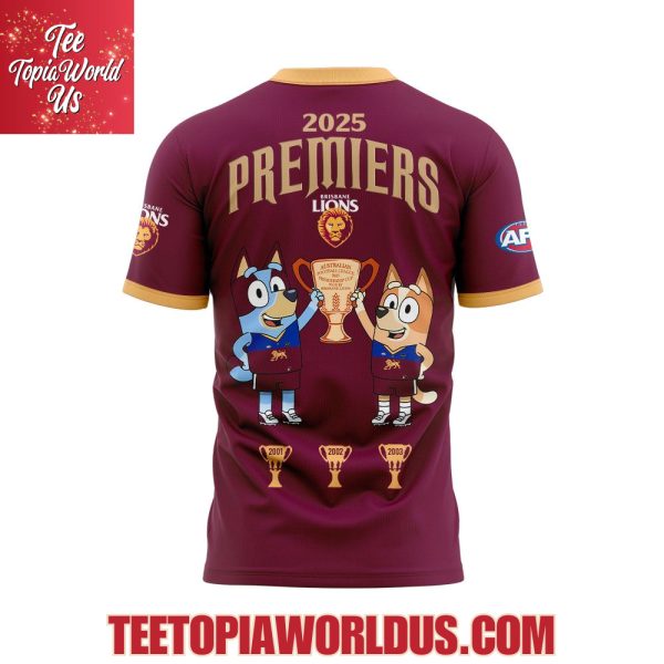 Brisbane Lions 2025 AFL Premiers T-Shirt, Hoodie