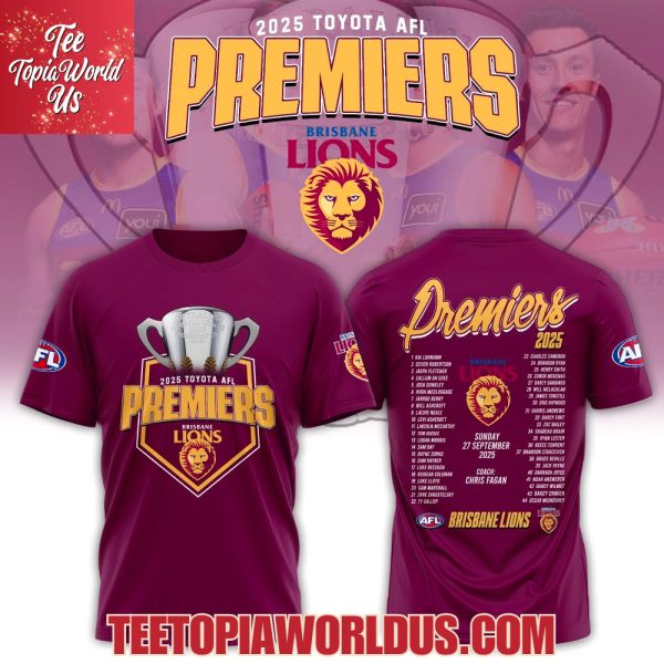 Brisbane Lions AFL Champions 2025 T-Shirt, Hoodie