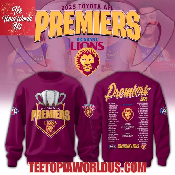 Brisbane Lions AFL Champions 2025 T-Shirt, Hoodie