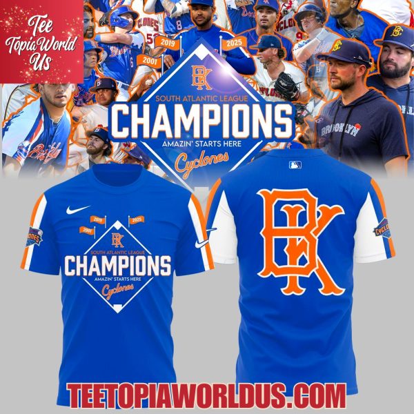 Brooklyn Cyclones 2025 South Atlantic League Champions Hoodie