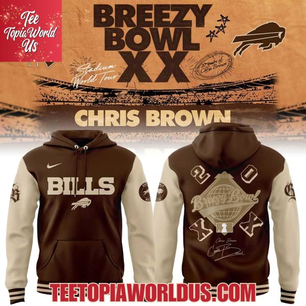 Buffalo Bills Chris Brown Breezy Bowl XX Signature Hoodie