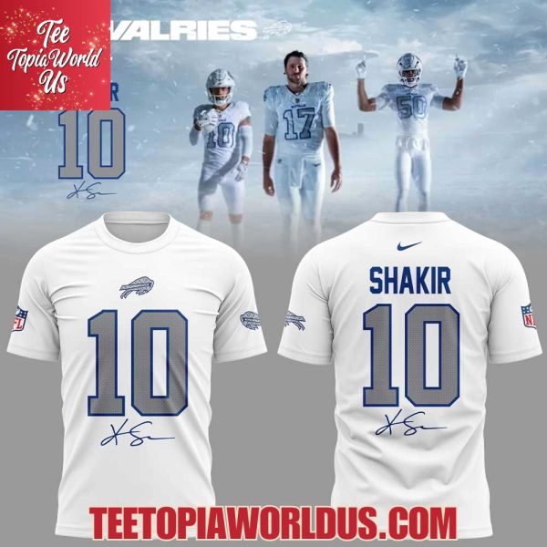 Buffalo Bills Rivalry Series Khalil Shakir 10 Signature T-Shirt