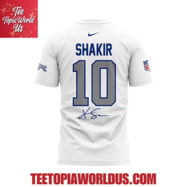 Buffalo Bills Rivalry Series Khalil Shakir 10 Signature T-Shirt