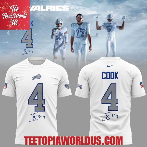 Buffalo Bills Rivalry Series Signature James Cook 4 T-Shirt