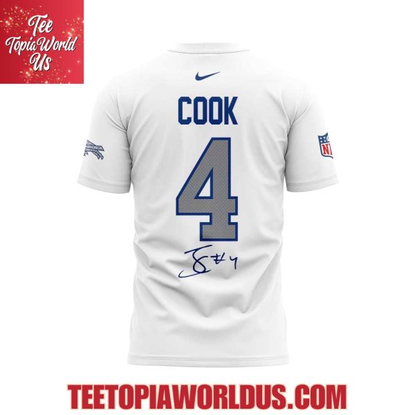 Buffalo Bills Rivalry Series Signature James Cook 4 T-Shirt