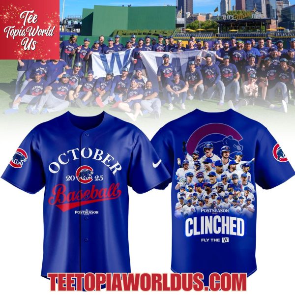 Chicago Cubs 2025 Postseason  Clinched Jersey