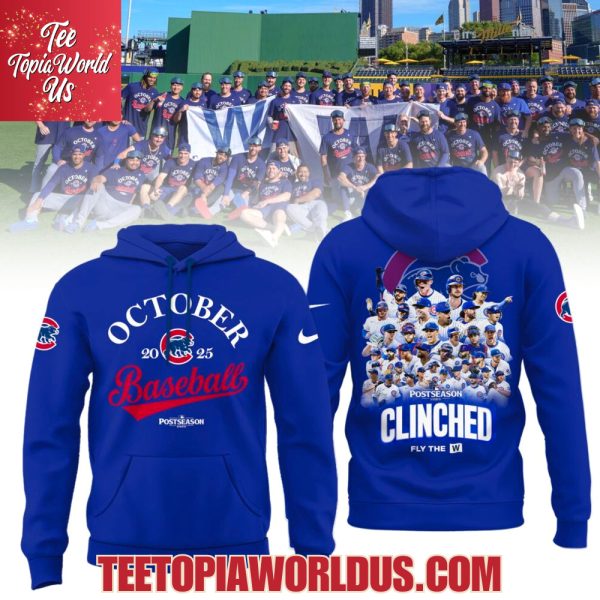 Chicago Cubs 2025 Postseason  Clinched T-Shirt, Hoodie