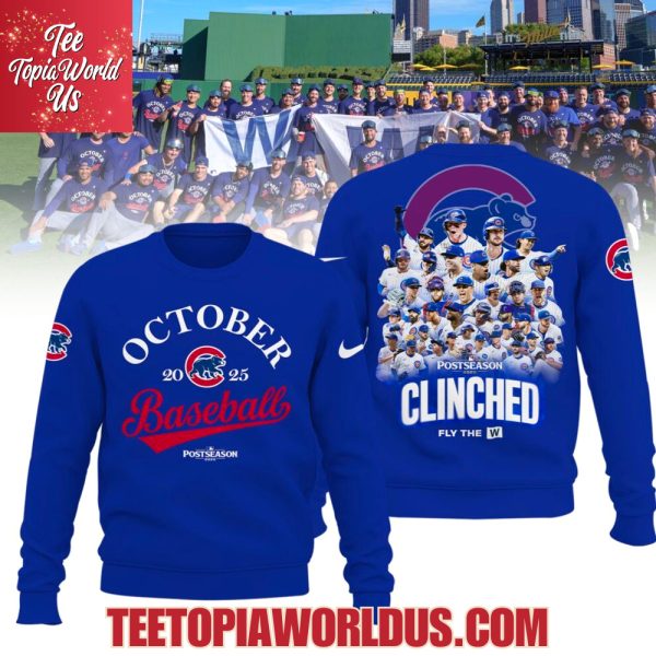 Chicago Cubs 2025 Postseason  Clinched T-Shirt, Hoodie