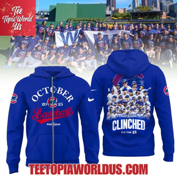 Chicago Cubs 2025 Postseason  Clinched T-Shirt, Hoodie