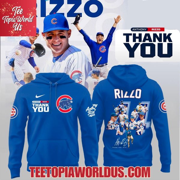 Chicago Cubs Thank You Legend Anthony Rizzo T-Shirt, Hoodie – Blue