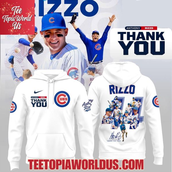 Chicago Cubs Thank You Legend Anthony Rizzo T-Shirt, Hoodie – White