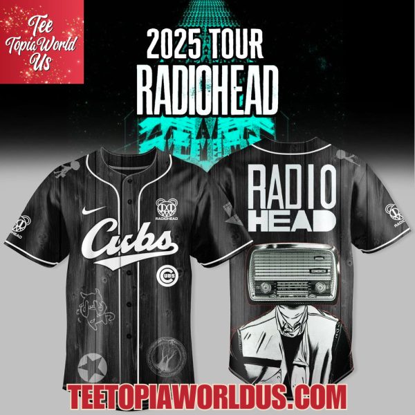 Chicago Cubs x Radiohead 2025 Tour Merch Jersey