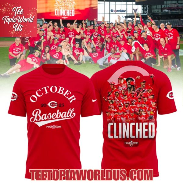 Cincinnati Reds October 2025 Postseason T-Shirt, Hoodie