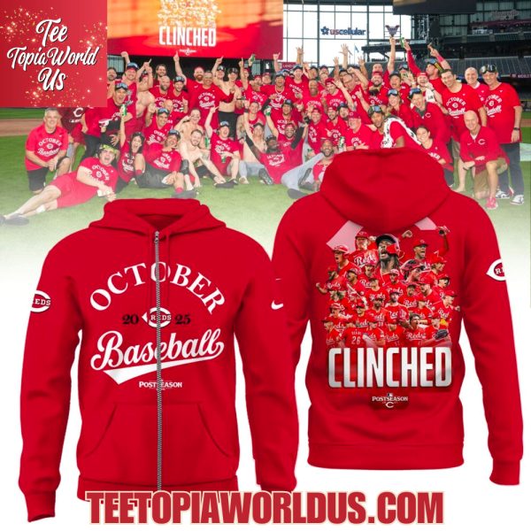 Cincinnati Reds October 2025 Postseason T-Shirt, Hoodie