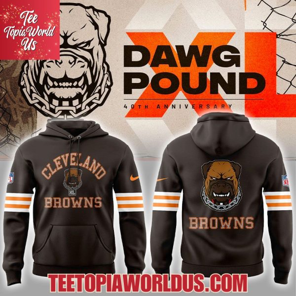 Cleveland Browns Dawg Pound 40th Anniversary Hoodie