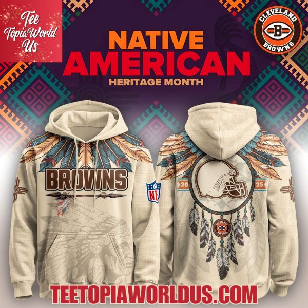 Cleveland Browns Native American Heritage Month Hoodie