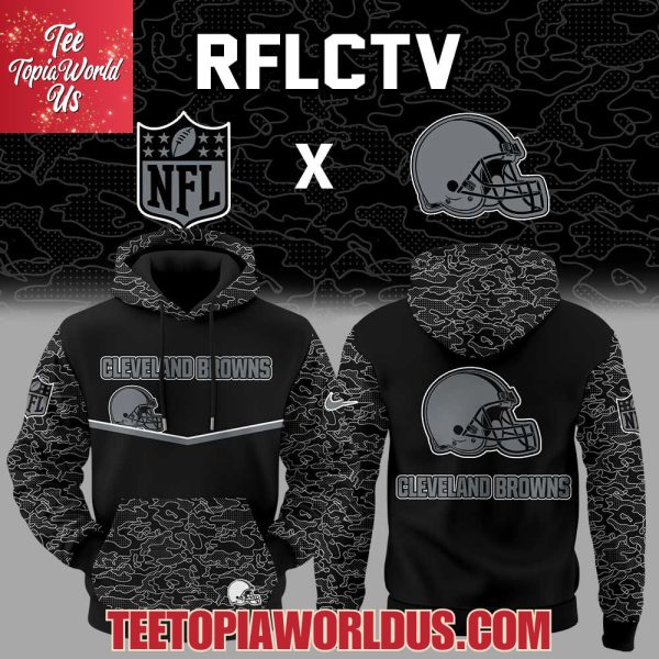 Cleveland Browns x RFLCTV Black Collection Hoodie