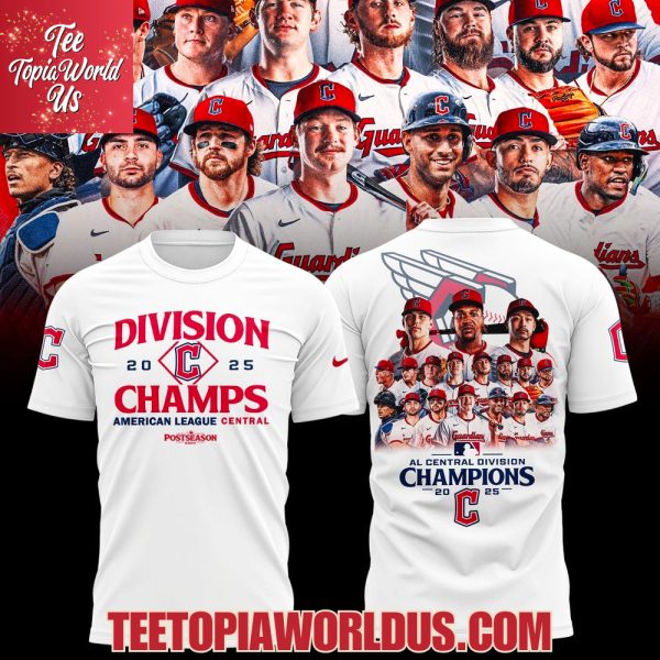 Cleveland Guardians 2025 AL Central Division Champions T-Shirt, Hoodie