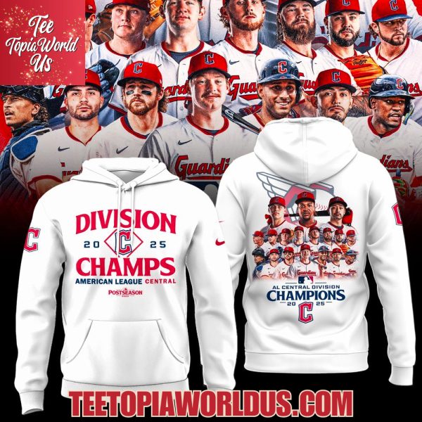 Cleveland Guardians 2025 AL Central Division Champions T-Shirt, Hoodie