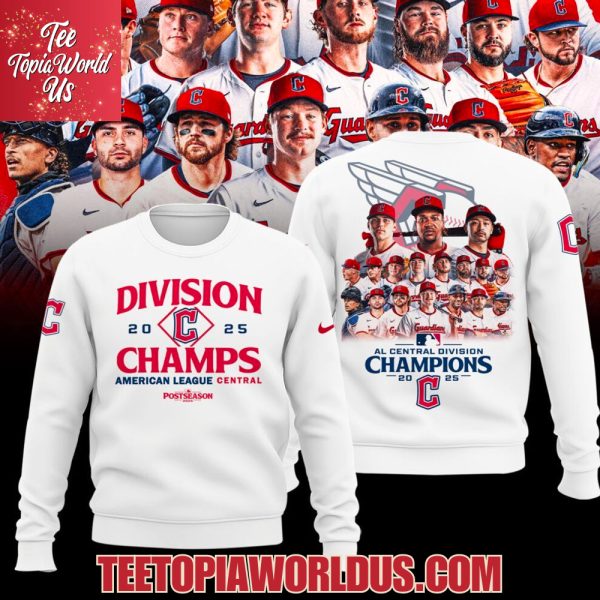 Cleveland Guardians 2025 AL Central Division Champions T-Shirt, Hoodie
