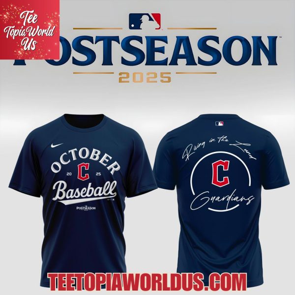 Cleveland Guardians October Baseball Postseason 2025 T-Shirt