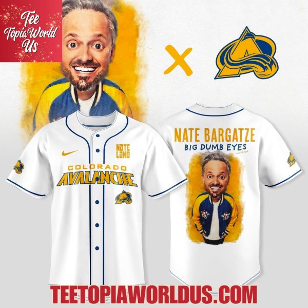 Colorado Avalanche x Nate Bargatze Big Dumb Eyes World Tour Jersey