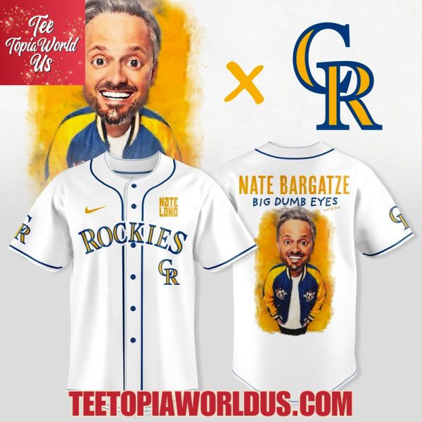 Colorado Rockies x Nate Bargatze Big Dumb Eyes World Tour Jersey
