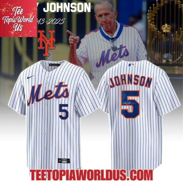 Davey Johnson Memorial New York Mets Jersey
