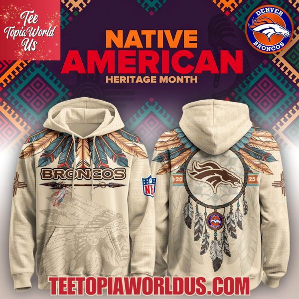 Denver Broncos Native American Heritage Month Hoodie