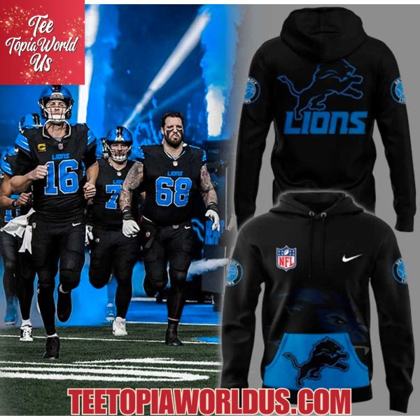 Detroit Lions Black Uniforrm Hoodie