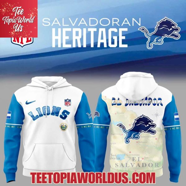 Detroit Lions El Salvador Heritage Hoodie