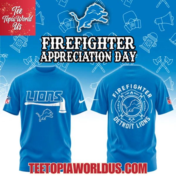Detroit Lions Firefighter Application Day Hoodie